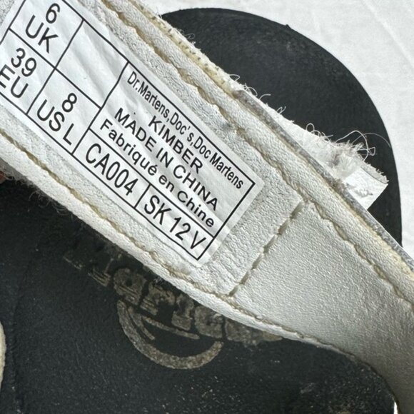 Dr. Martens Kimber Platform Sandals Straps AirWair Lightweight White 8 Shoe Soft - Picture 16 of 16